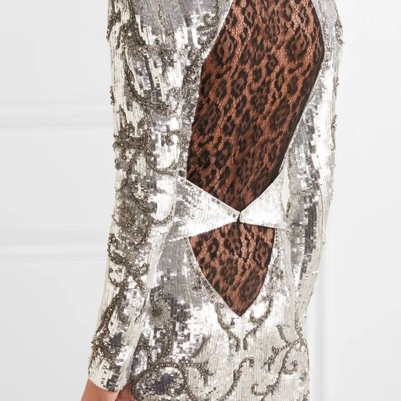 Dundas georgette dress with sequins - Picture 4 of 7